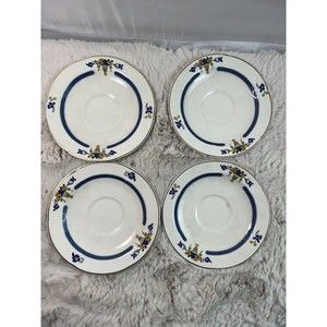 x4 VINTAGE W. H. GRINDLEY & CO LTD BREAD PLATE 5-3/4" IVORY ENGLAND Lot of‎ 4